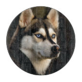 Mooi Husky Sierkussen Snijplank (Voorkant)