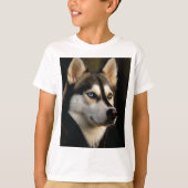 Mooi Husky Sierkussen T-shirt (Voorkant)