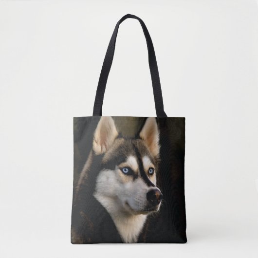 Mooi Husky Sierkussen Tote Bag (Voorkant)