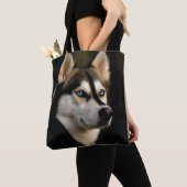 Mooi Husky Sierkussen Tote Bag (Dichtbij)
