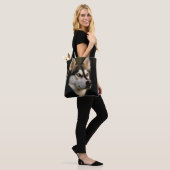 Mooi Husky Sierkussen Tote Bag (Op model)