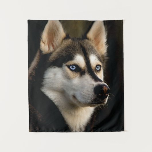 Mooi Husky Sierkussen Wandkleed (Voorkant)