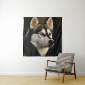 Mooi Husky Sierkussen Wandkleed (In situ)