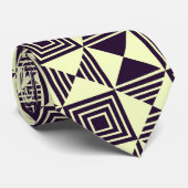 Mooi Idee voor Vaderdag Geschenk Geometrisch Motie Stropdas (Opgerold)
