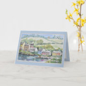 Mooi Iers zeegebied op maat 50e verjaardag Kaart (Gele Bloem)