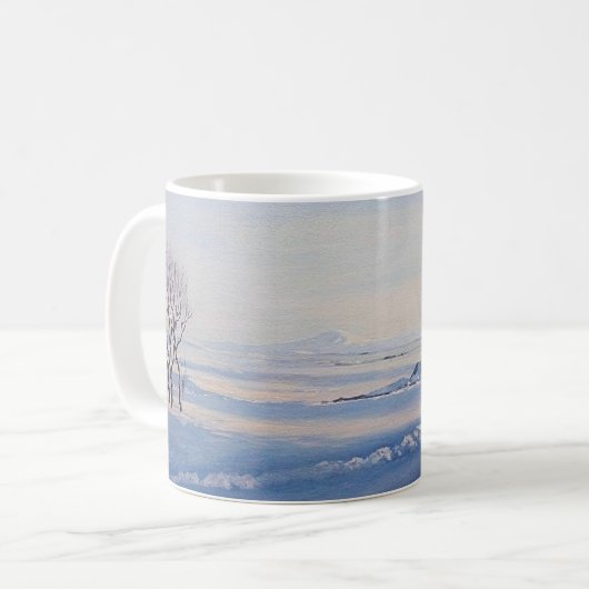 Mooi IJsland winterlandschap fine art landschap Koffiemok (Voorkant links)