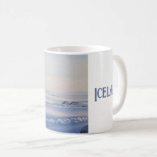 Mooi IJsland winterlandschap fine art landschap Koffiemok (Voorkant rechts)