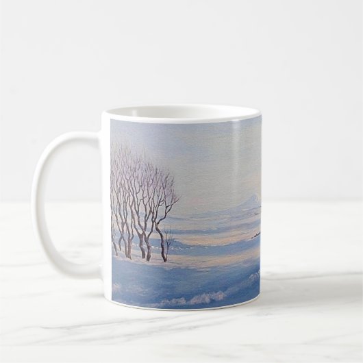 Mooi IJsland winterlandschap fine art landschap Koffiemok (Links)