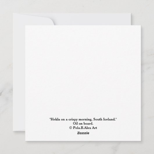 Mooi IJslands landschap fine art kaart (Achterkant)