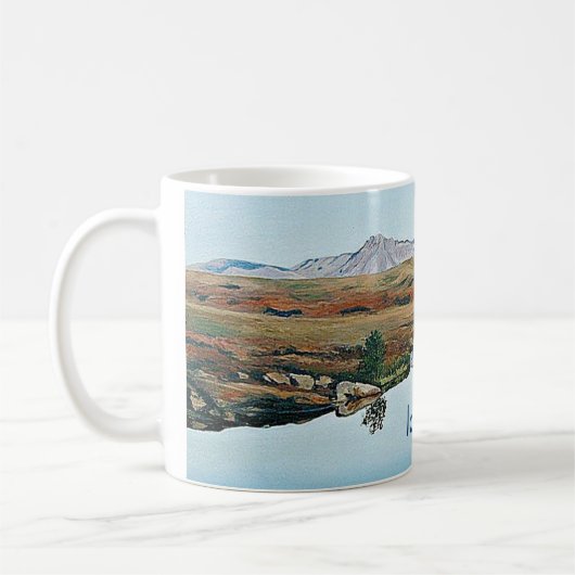 Mooi IJslands landschap schilderkunst fijne kunst Koffiemok (Links)