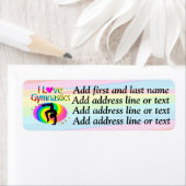 MOOI IK HOU VAN GYMNASTIEK ADRESETIKETTEN ETIKET (Insitu)