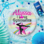 MOOI IK HOU VAN GYMNASTIEK DESIGN PAPIEREN BORDJE (Feest)