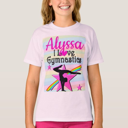 MOOI IK HOU VAN GYMNASTIEK DESIGN T-SHIRT (Voorkant)