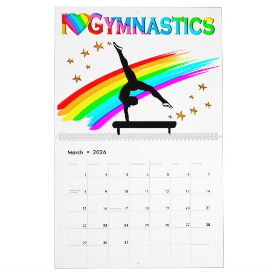 MOOI IK HOU VAN GYMNASTIEK KALENDER (Mar 2026)