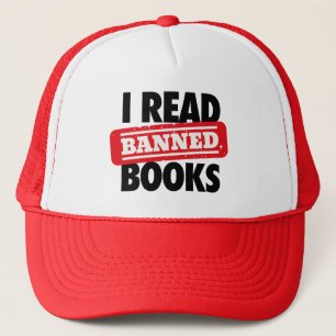 Mooi “Ik Lees Verboden Boeken” Boekminnend Trucker Pet