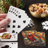 Mooi Impasto Ara Papegaai Pokerkaarten (Insitu)