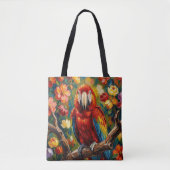 Mooi Impasto Ara Papegaai  Tote Bag (Voorkant)
