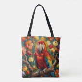 Mooi Impasto Ara Papegaai  Tote Bag (Achterkant)