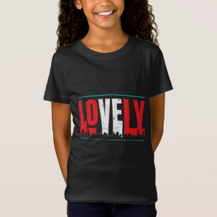 Mooi in een gedurfd gestileerd ontwerp t-shirt