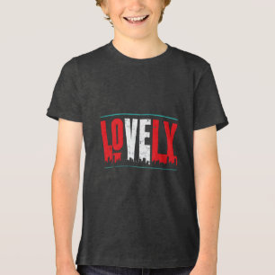 Mooi in een gedurfd gestileerd ontwerp Tri-Blend shirt