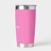 Mooi in het roze   geïsoleerde drinkbeker (Links)