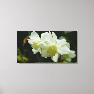 Mooi in het wit canvas afdruk