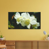 Mooi in het wit canvas afdruk (Insitu (Woonkamer))