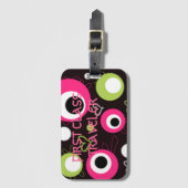 MOOI IN POLKA STIPPEN COLLECTIE BAGAGELABEL (Voorkant (verticaal))