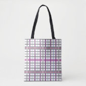 Mooi in Roze en Grijs Tote Bag (Voorkant)