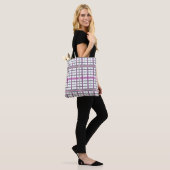 Mooi in Roze en Grijs Tote Bag (Op model)