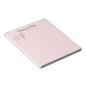 Mooi in Roze Strik Notitieblok (Schuin)