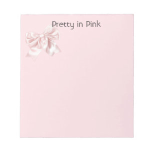 Mooi in Roze Strik Notitieblok