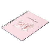 Mooi in Roze Strik Notitieboek (Linkerzijde)