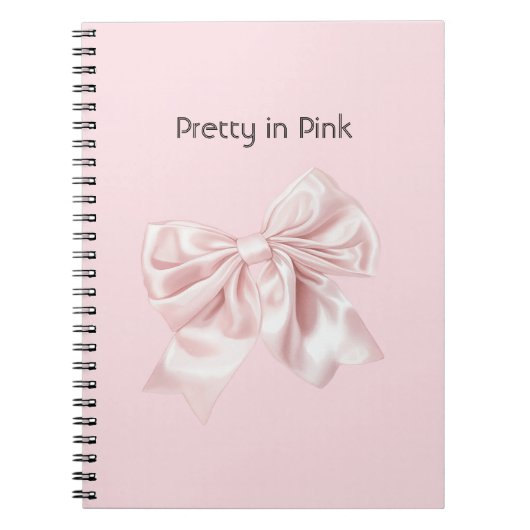Mooi in Roze Strik Notitieboek (Voorkant)