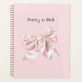 Mooi in Roze Strik Planner (Voorkant)