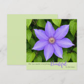 Mooi in Zijn Tijd | Paarse Clematis (Voorkant / Achterkant)