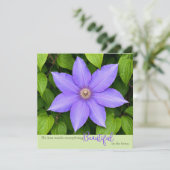Mooi in Zijn Tijd | Paarse Clematis (Staand voorkant)