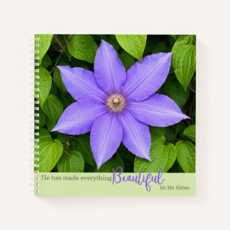 Mooi in Zijn Tijd | Paarse Clematis Notitieboek
