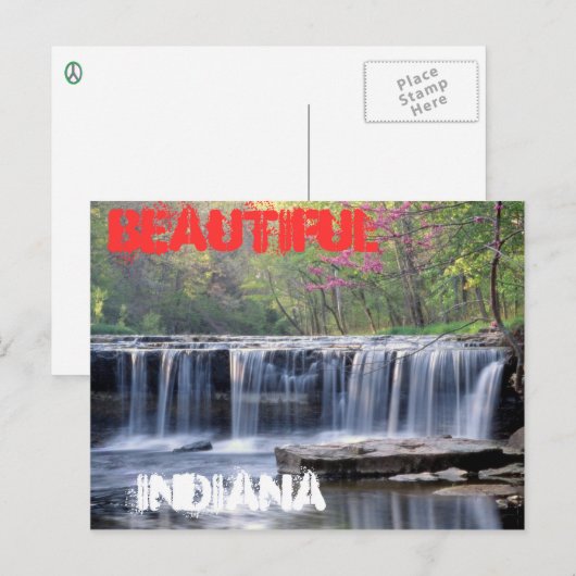 Mooi Indiana briefkaart. Briefkaart (Voorkant / Achterkant)