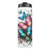 Mooi Inspirerend geloof over angst vlinder Thermosbeker (Voorkant)