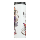 Mooi Inspirerend geloof over angst vlinder Thermosbeker (Achterkant)