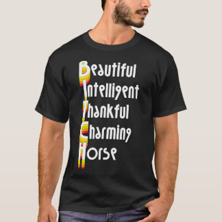 MOOI INTELLIGENT GETALENTEERD CHARMANT PAARD T-SHIRT