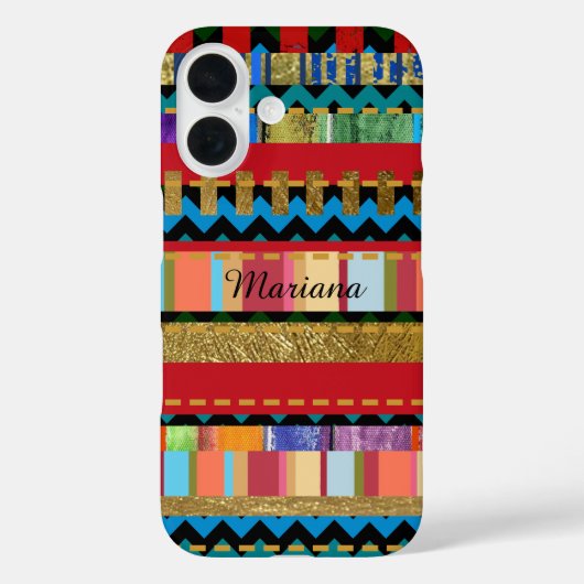 mooi iPhone-6 met kleurrijk strepenpatroon Case-Mate iPhone Case (Achterkant)