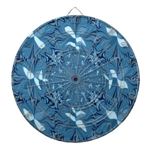 Mooi Iriserend blauw patroon. Naadloos Dartbord