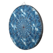 Mooi Iriserend blauw patroon. Naadloos Dartbord (Voorkant Rechts)