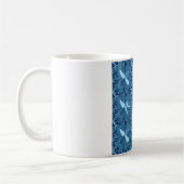 Mooi Iriserend blauw patroon. Naadloos Koffiemok (Links)