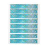 Mooi iriserende parelglans zeemeermin schubben adreslabel wikkel (Vel)