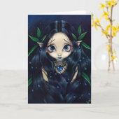 "Mooi is de nacht" Wenskaart Kaart (Gele Bloem)