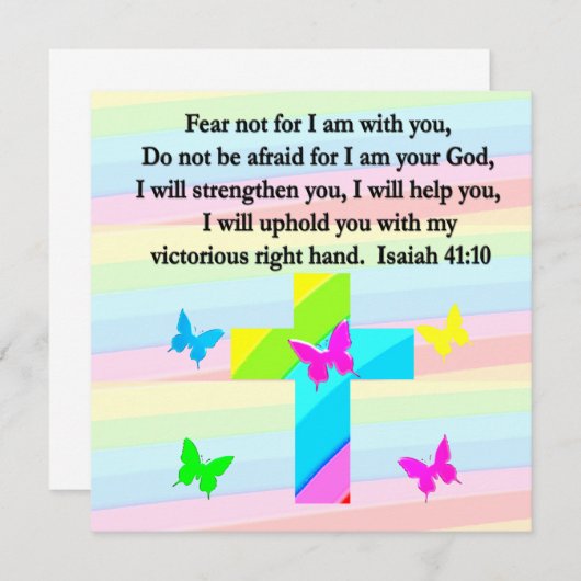 MOOI ISAIAH 41:10 ONTWERP KAART (Voorkant / Achterkant)