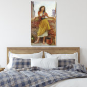 Mooi Italiaans Water-Carrier Meisje Canvas Afdruk (Insitu (Slaapkamer))